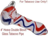 4 inch double blown glass pipe tp15dbl