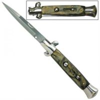 Switchblade Stiletto Silver Agate Knife a155l