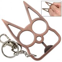 Cat Knuckle Keychain Weapon Copper