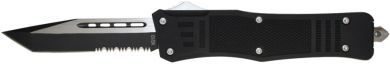 Assassin VG-10 D/A Black Tanto Serrated OTF Automatic Knife