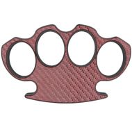 Carbon Fiber Brass Knuckle Paperweight Pink