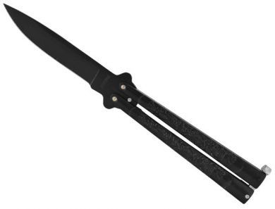 black dragon heavy butterfly knife p35bk