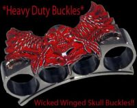 red winged skull phantom paperweight 12sl