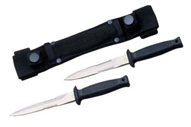 Details about   Exclusive 7" Double Thrower Knives with Sheath 2 piece 210233 